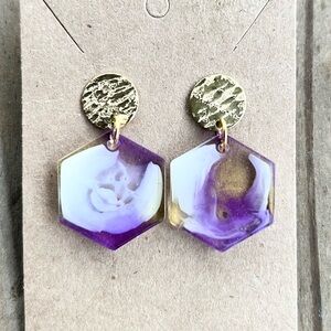 LSU Resin Earrings